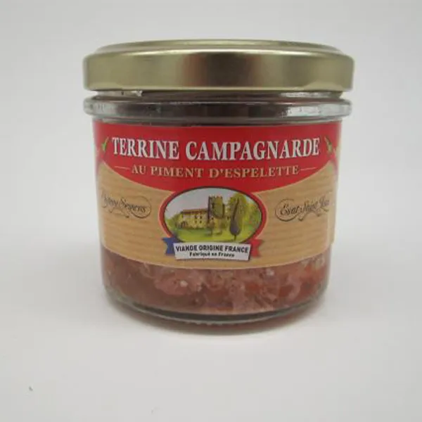 Terrine campagnarde au piment d&#039;Espelette - Ch&acirc;teau Semens - 95g